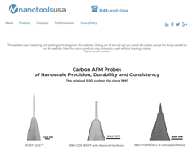 Tablet Screenshot of nanotools.com